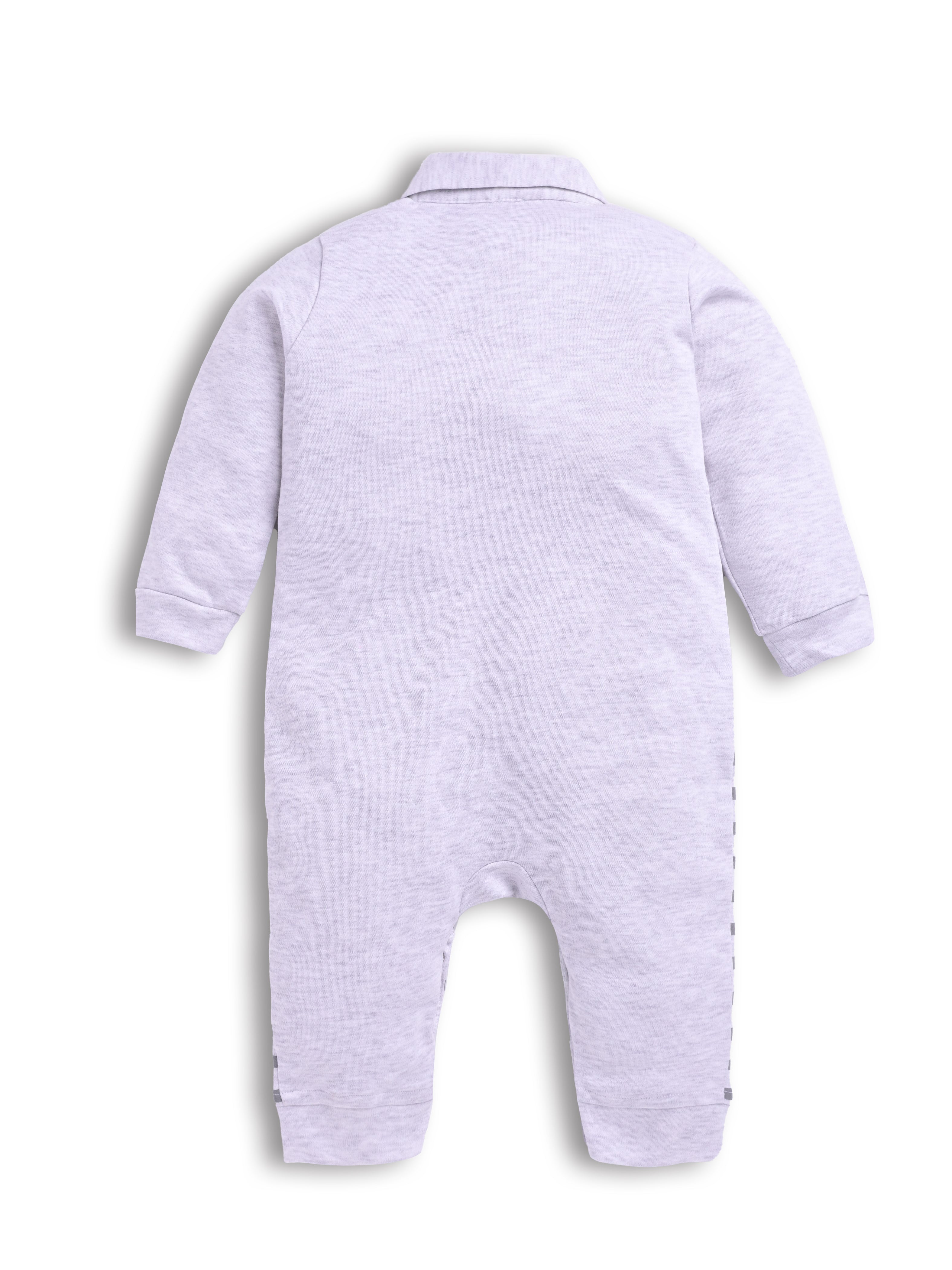 DTD Grey Color Little Cow Design Infant Baby Romper S-40BA