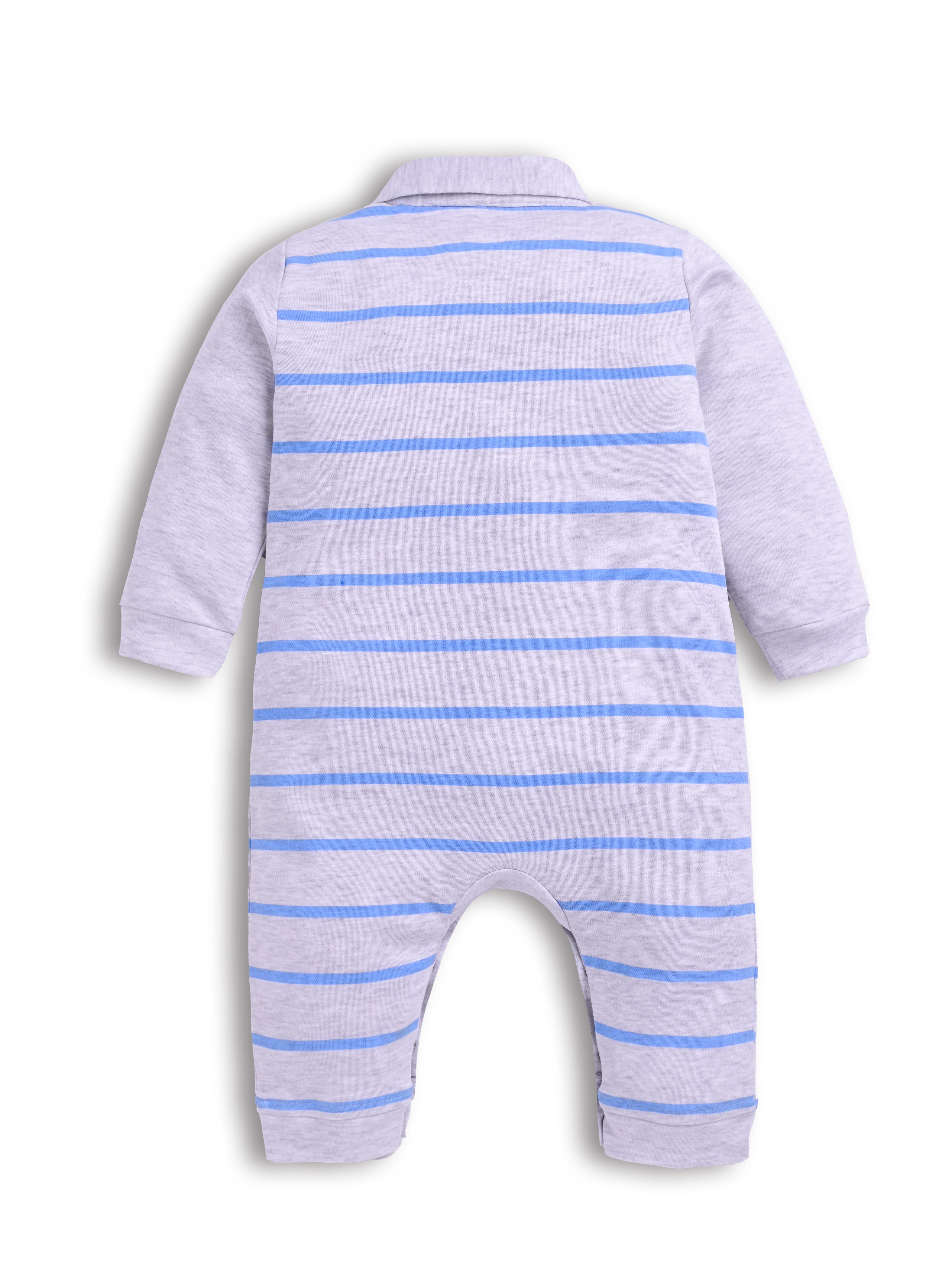 DTD Grey Color Sailor Design Infant Baby Romper S-09AB