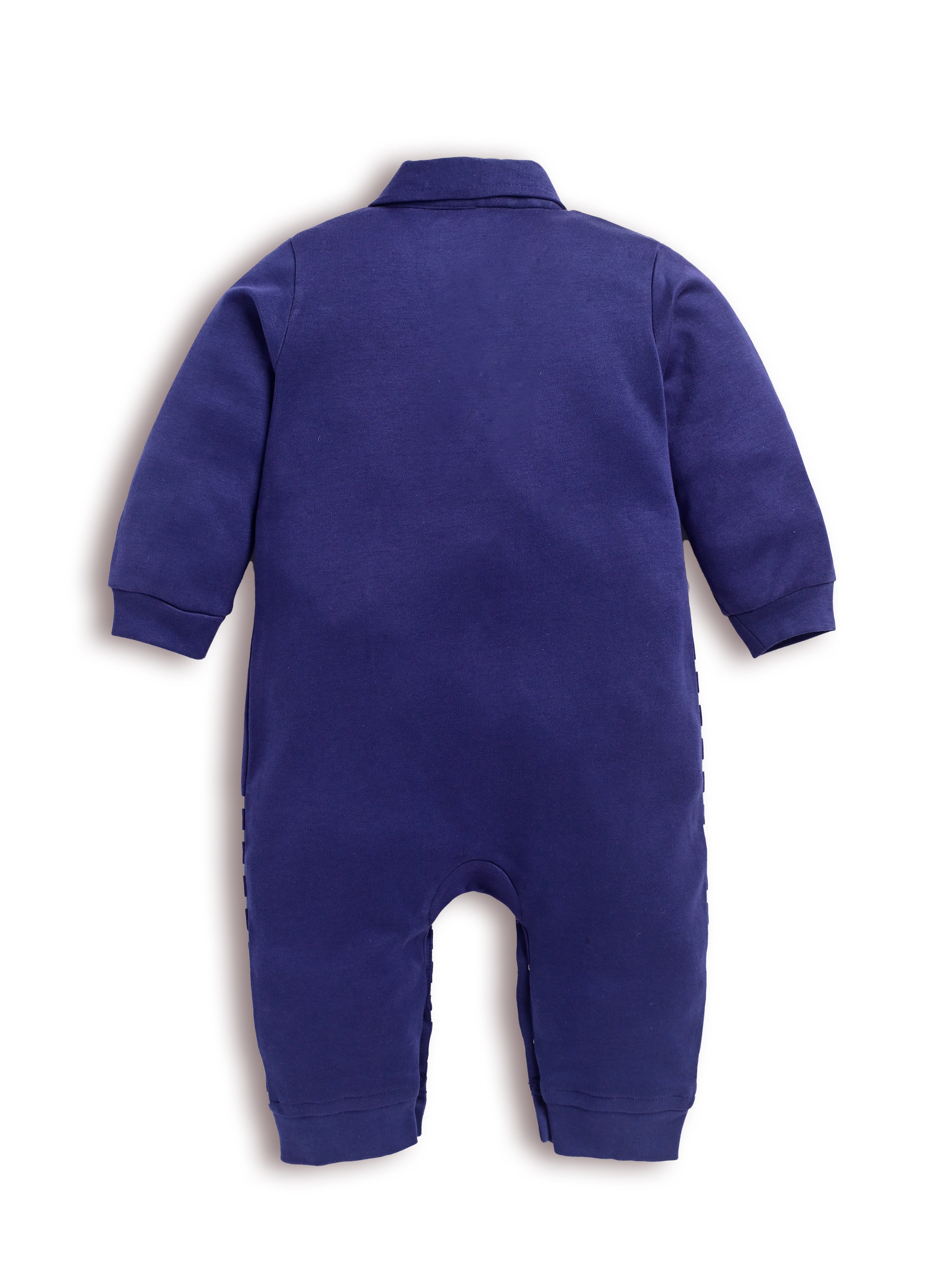 DTD Blue Color Little Cow Design Infant Baby Romper S-40BB