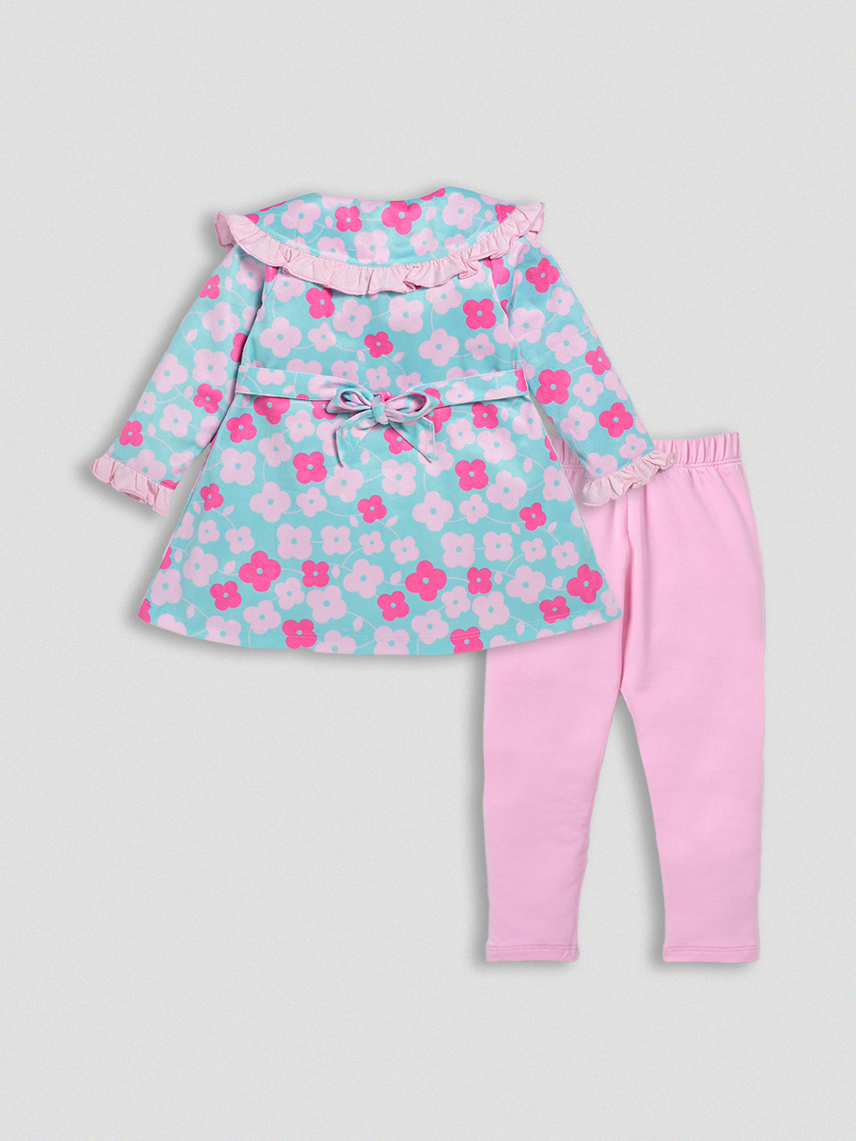 DTD Full Sleeve Cotton Frock with Lycra Laggings G-FS-050