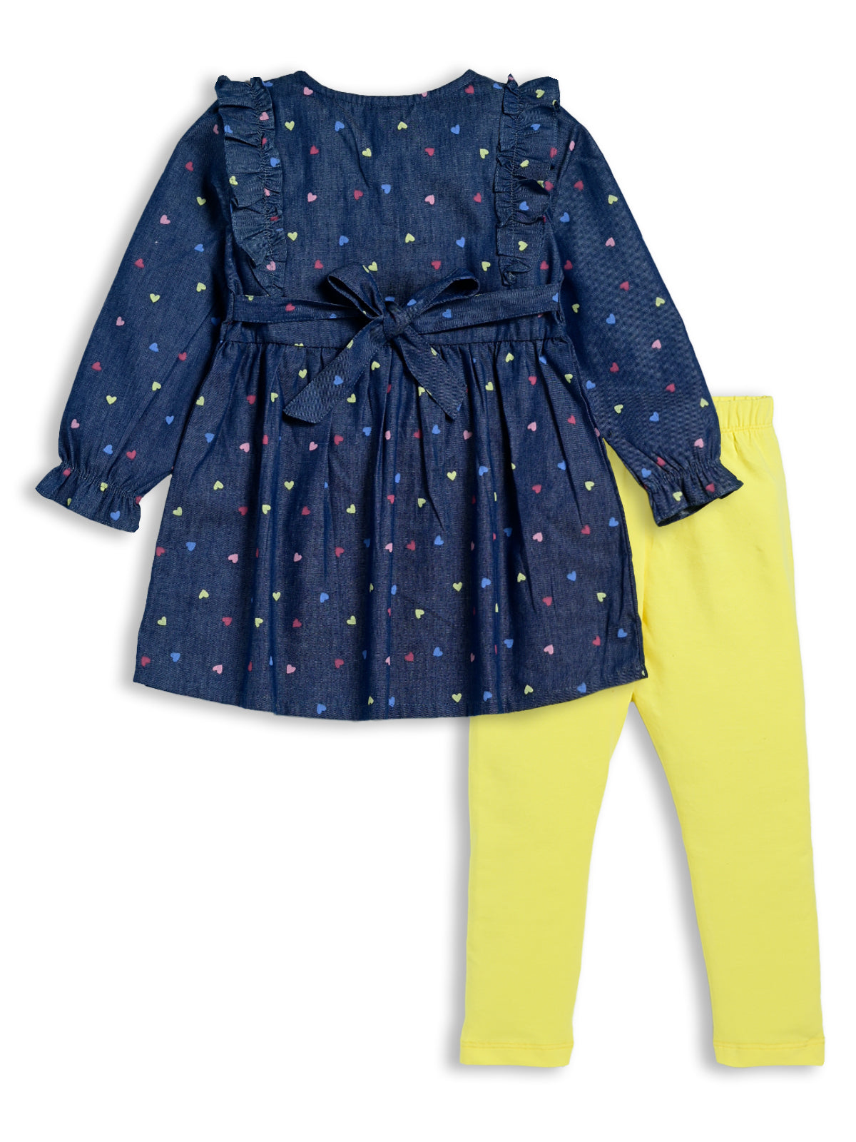 DTD Full Sleeve Cotton Frock with Lycra Laggings G-FS-047