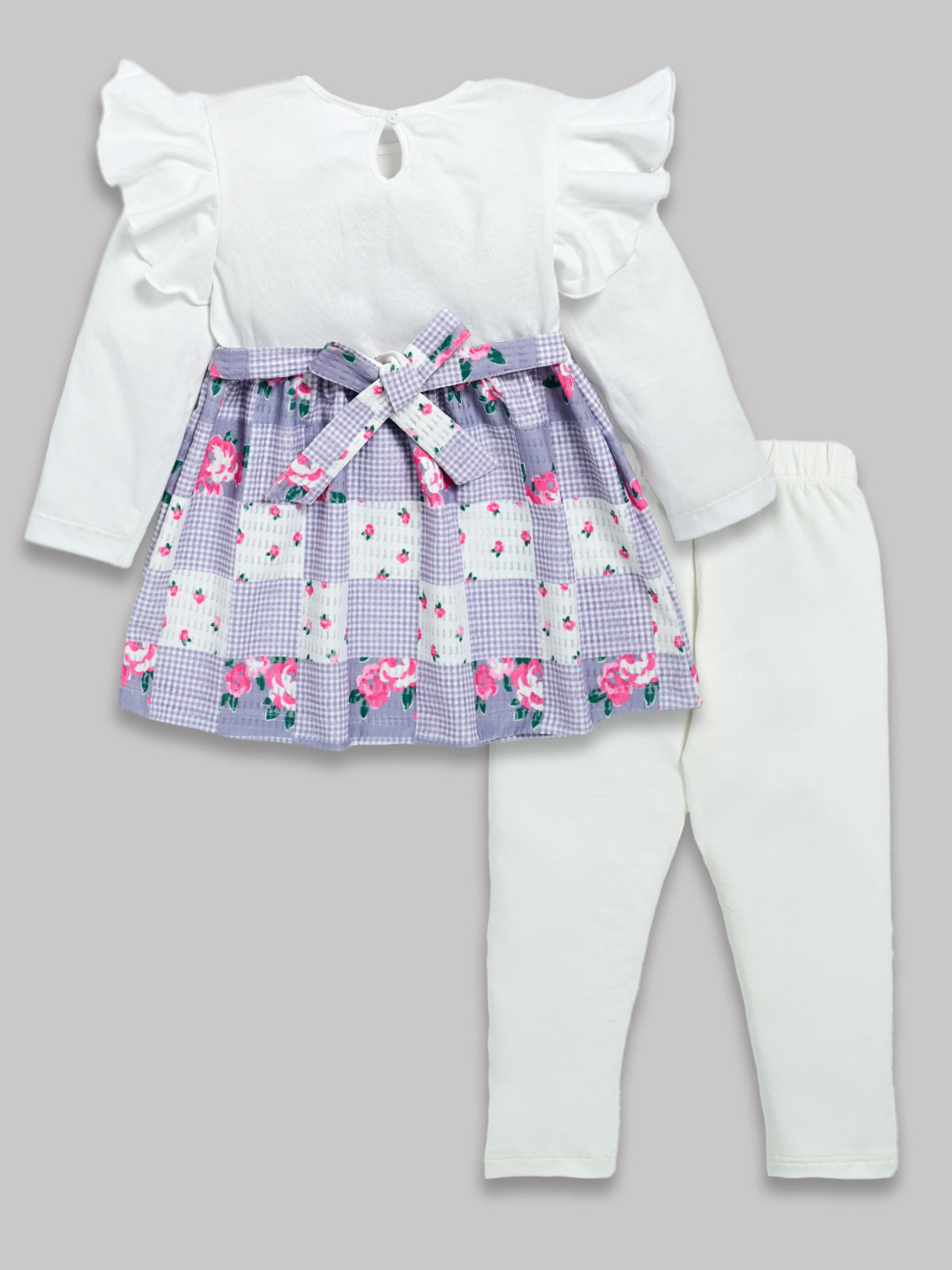DTD Full Sleeve Cotton Frock with Lycra Laggings G-FS-057