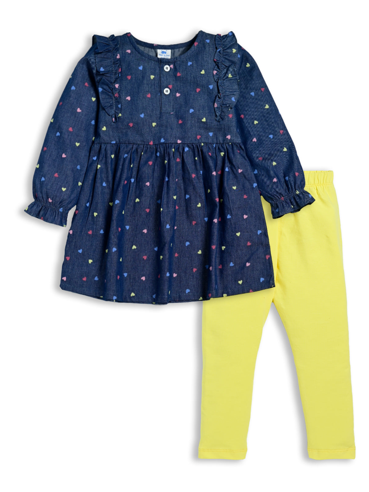 DTD Full Sleeve Cotton Frock with Lycra Laggings G-FS-047