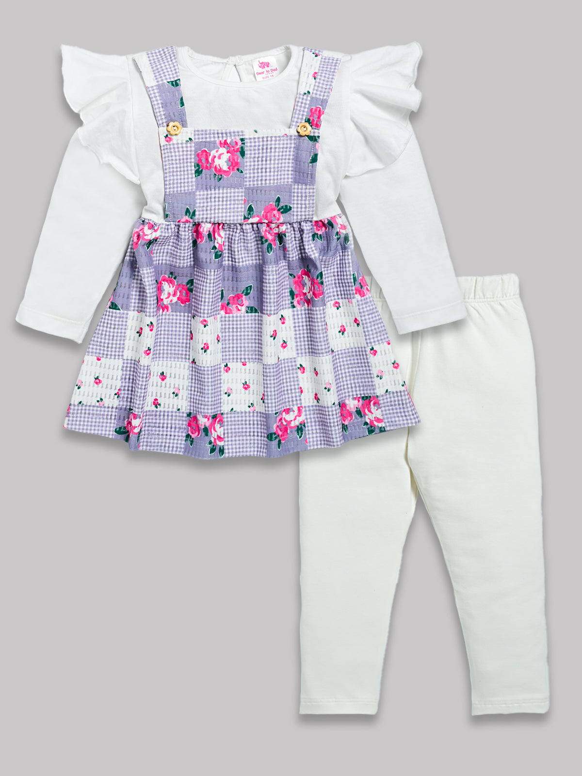 DTD Full Sleeve Cotton Frock with Lycra Laggings G-FS-057