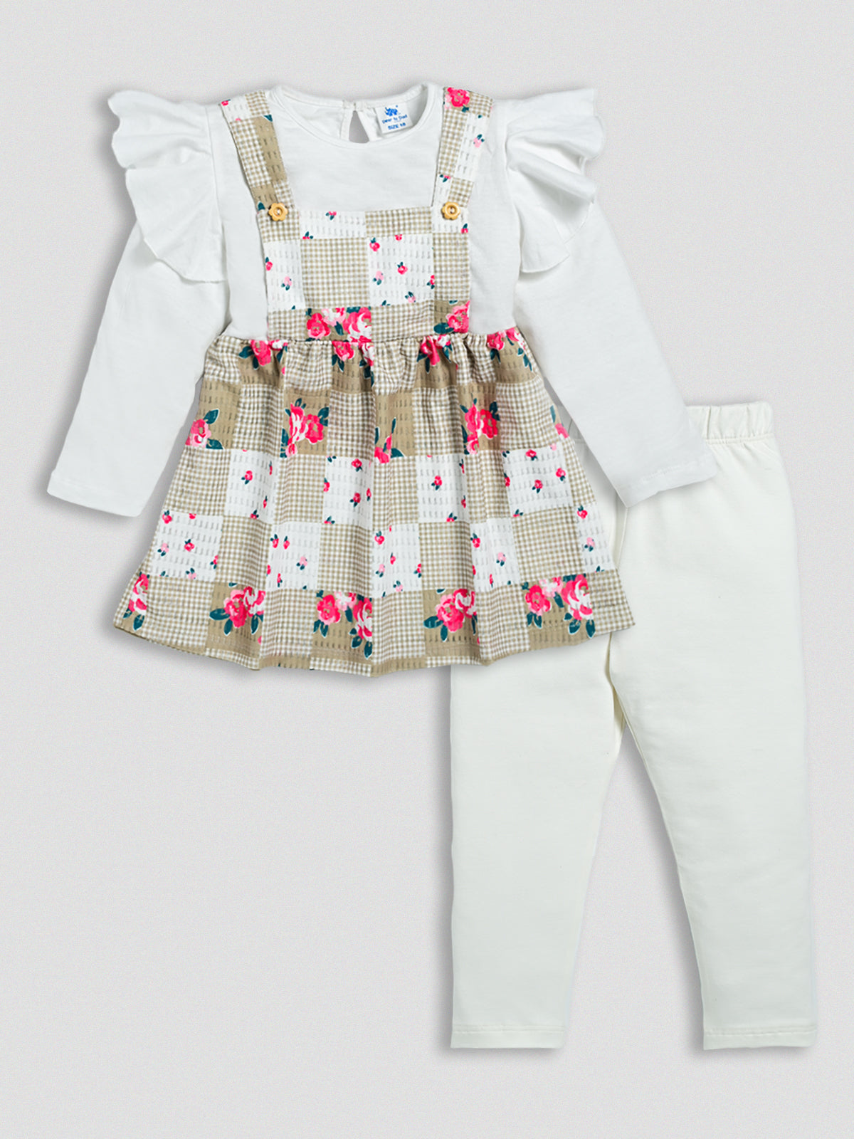 DTD Full Sleeve Cotton Frock with Lycra Laggings G-FS-057