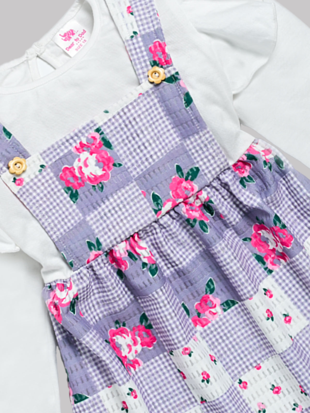 DTD Full Sleeve Cotton Frock with Lycra Laggings G-FS-057