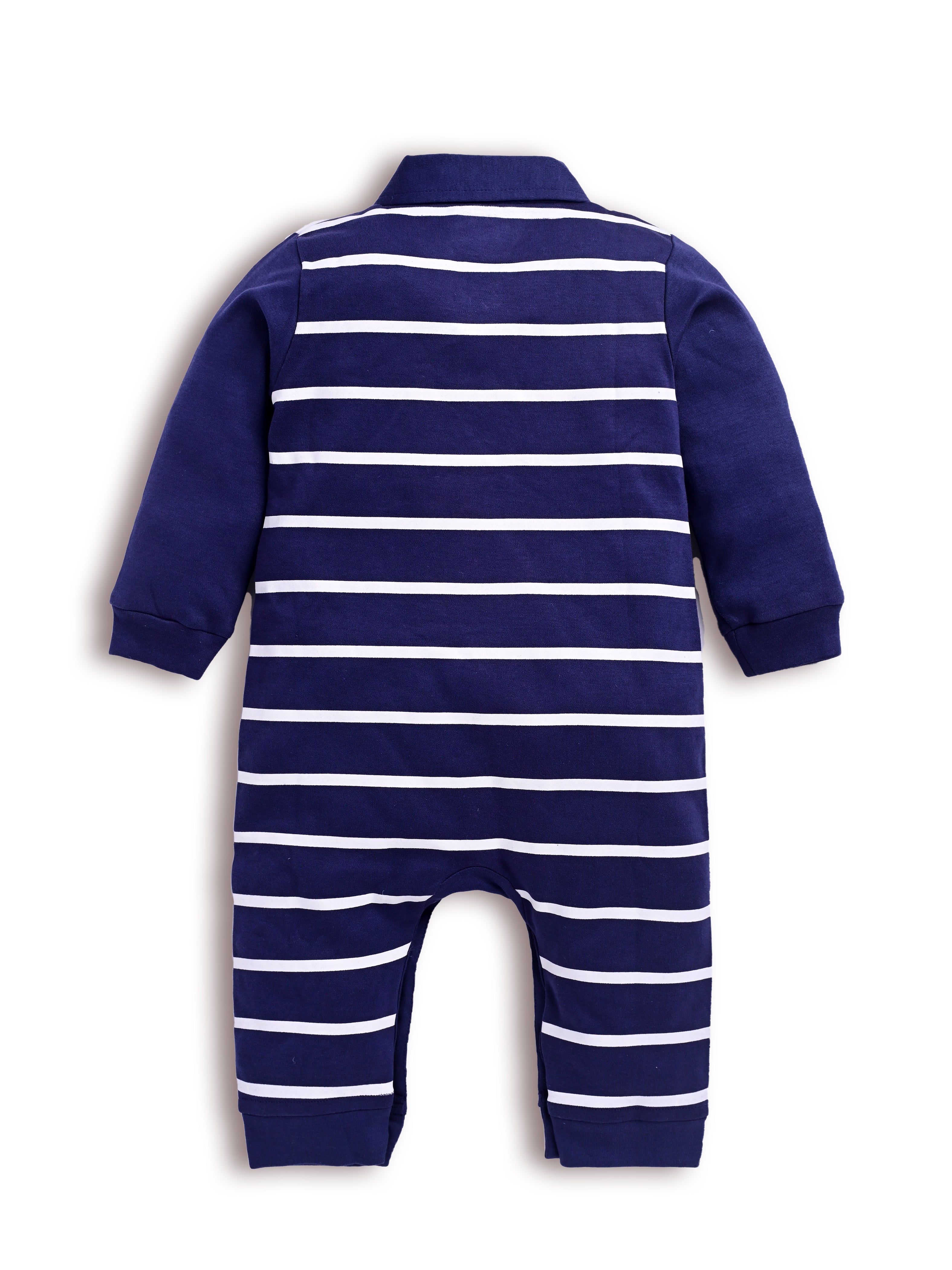 DTD Blue Sailor Design Infant Baby Romper S-09AA