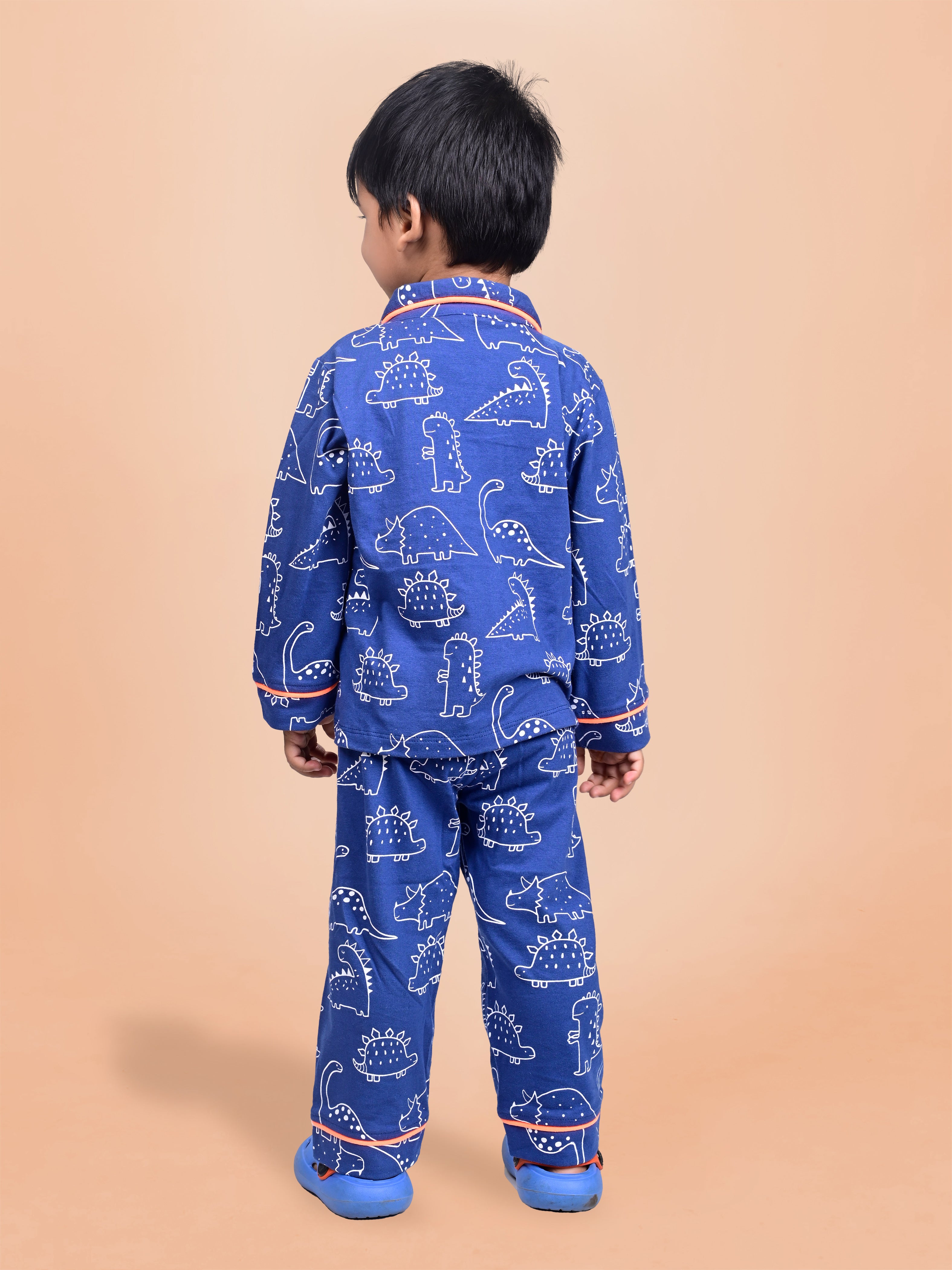 DTD Cute Dinosaurs All Over Printed Baby Boys Night Suit ON-B-FS-NS-05