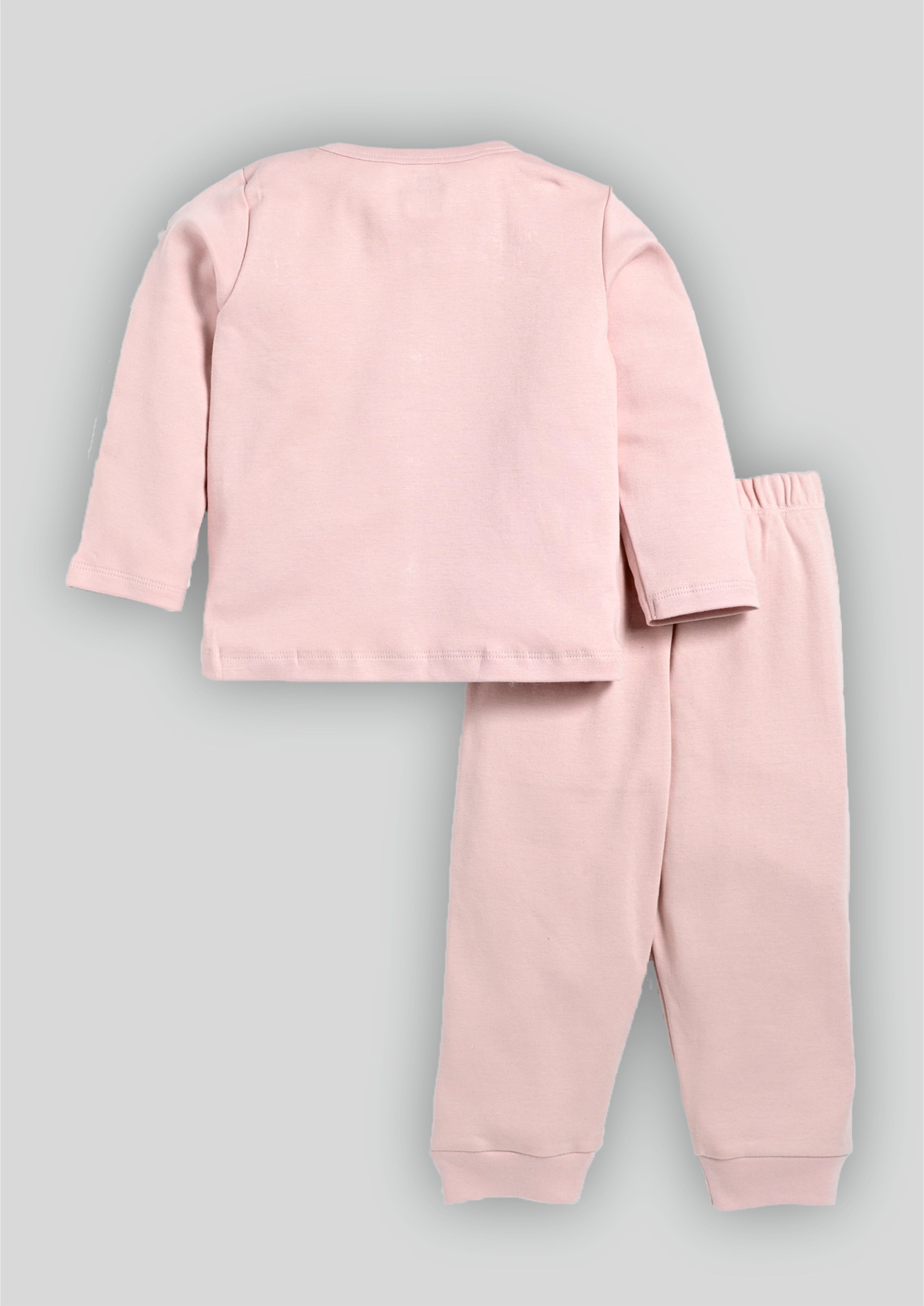 Pink Full Sleeve Front Open Set B-FO-12_Peach