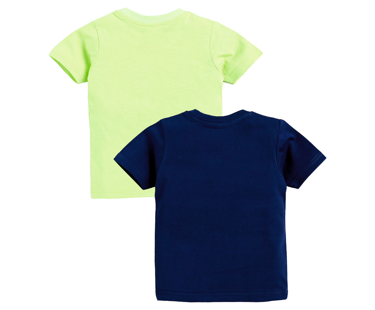 DTD Solid Color Boys T-Shirt- Pack of 2- Chest Logo-BT-712E