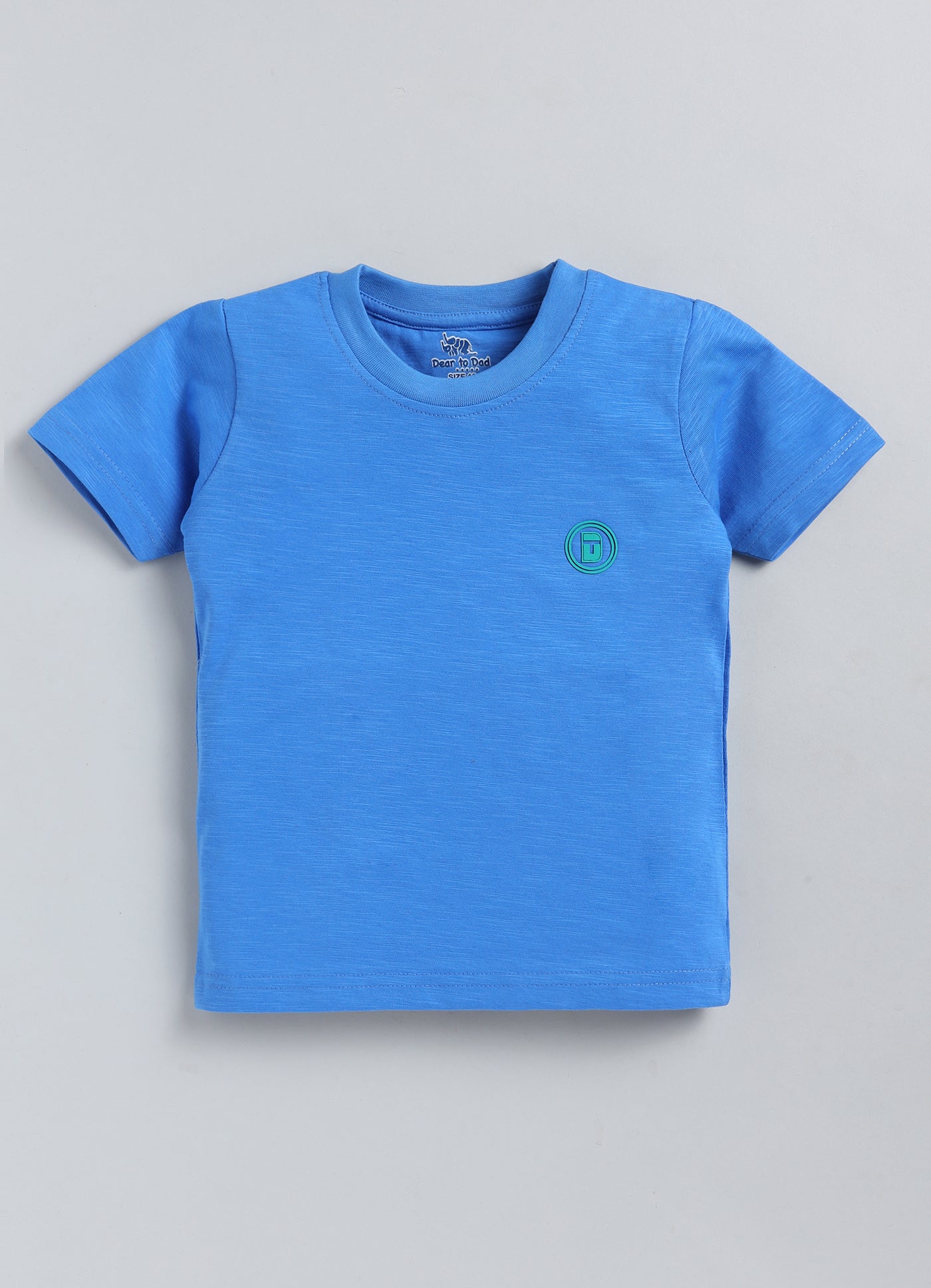 DTD Solid Color Boys T-Shirt- Pack of 2- Chest Logo-BT-712C