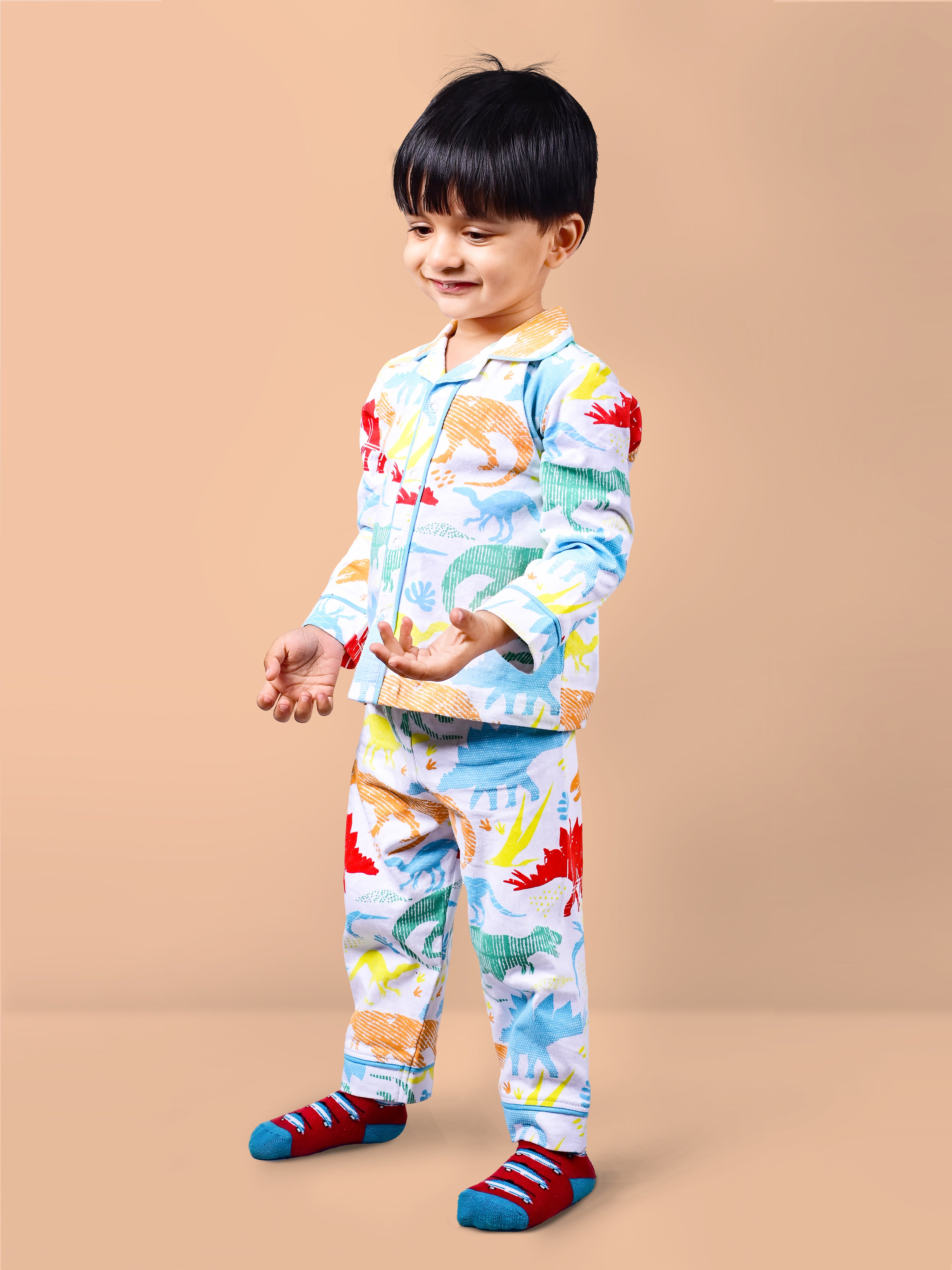 DTD Football All Over Printed Baby Boys Night Suit ON-B-FS-NS-04