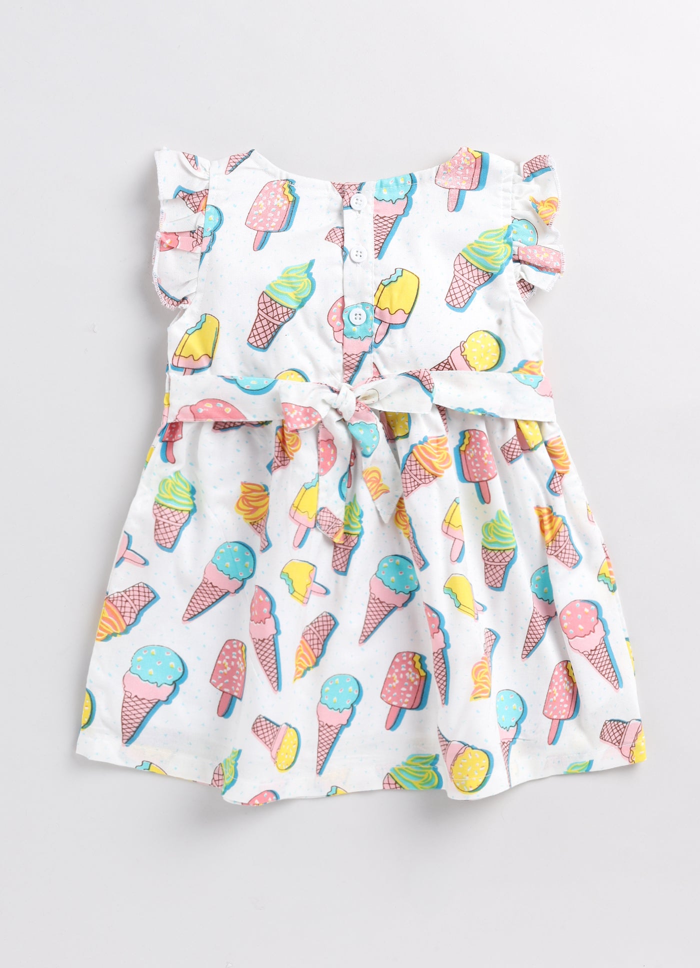 Mini Ice Cream All Over Printed Girls A-Line Frock GF-WP-145