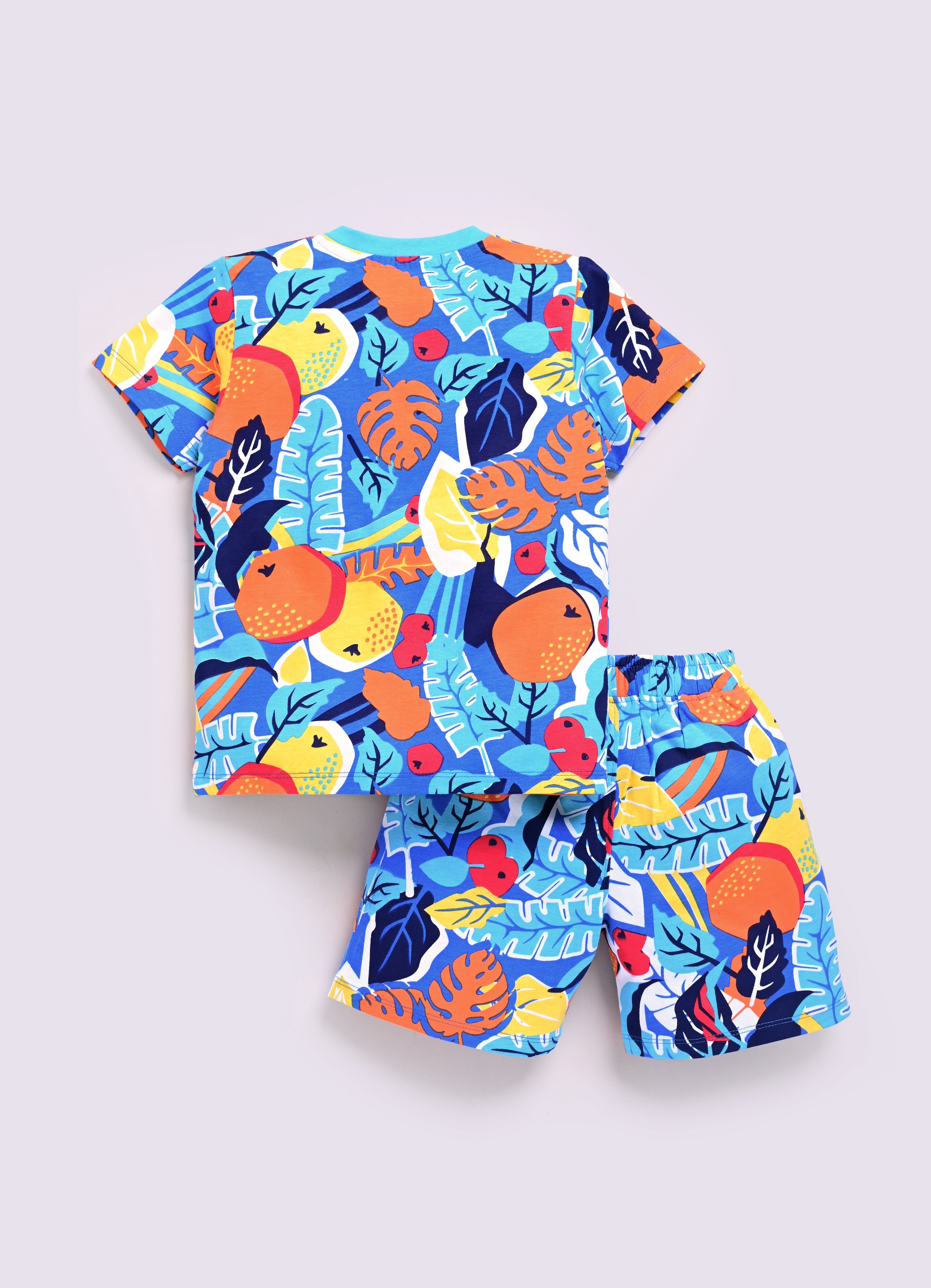 Dear To Dad Pure Cotton AOP Printed Half Sleeve Boys Co-ord Set HS-COS-06