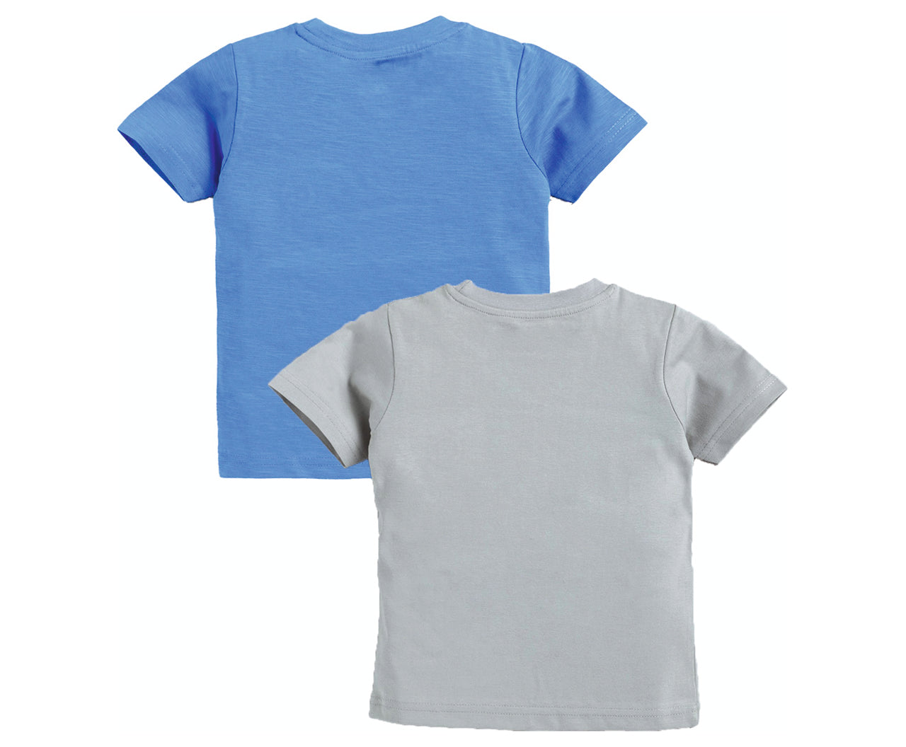 DTD Solid Color Boys T-Shirt- Pack of 2- Chest Logo-BT-712C