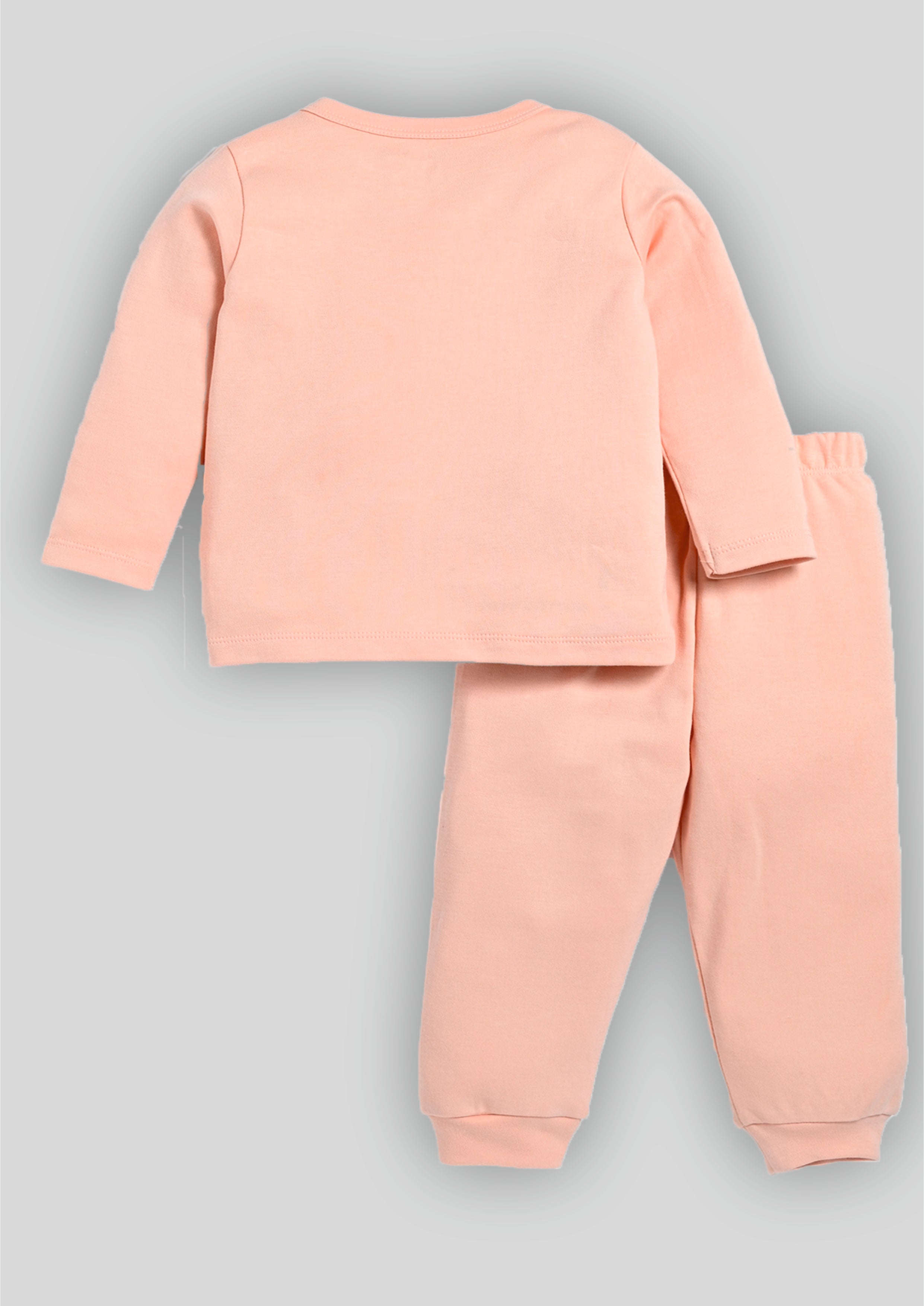 Orange Full Sleeve Front Open Set B-FO-10_Peach