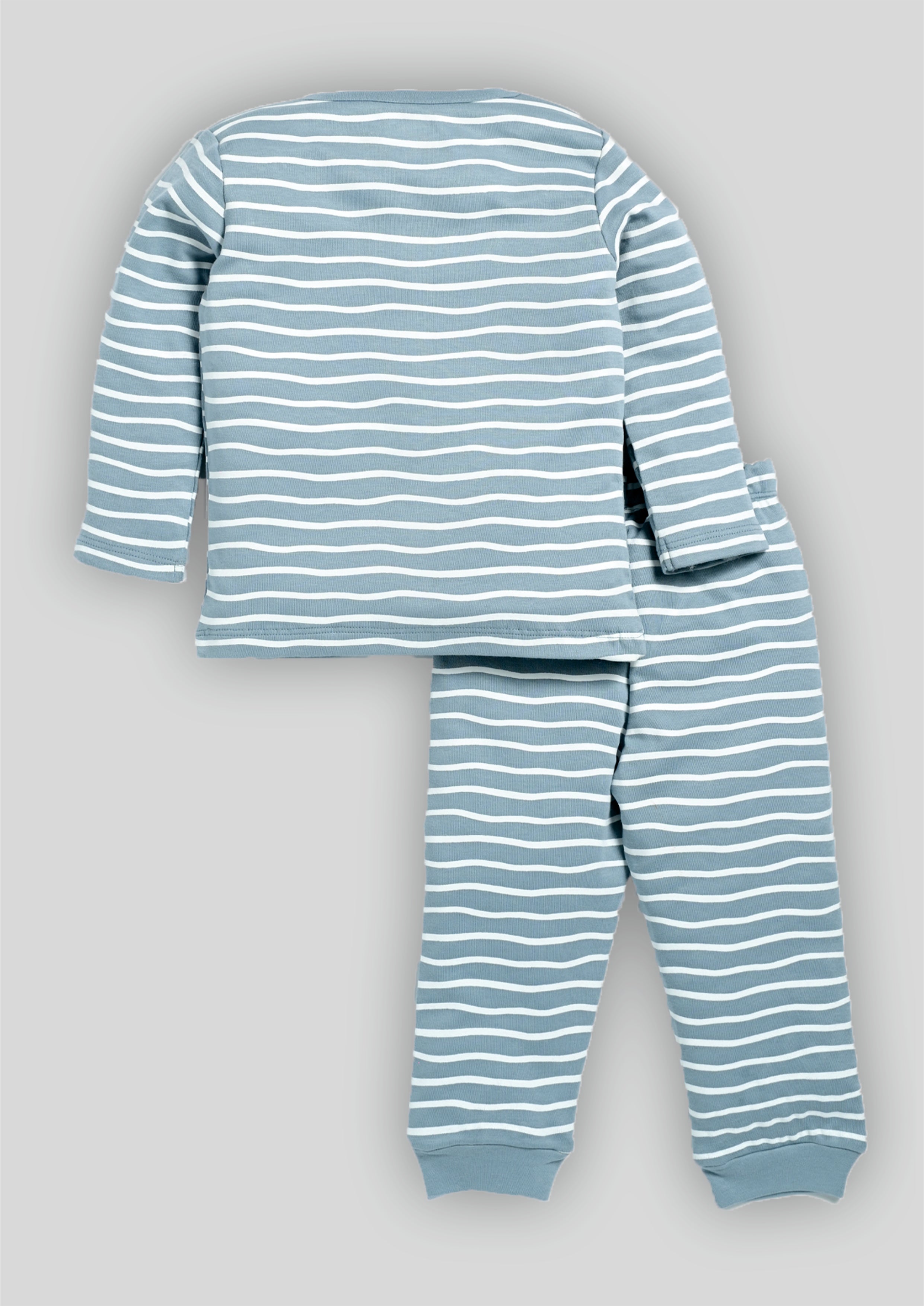 Blue Sleeve Front Open Set B-FO-16_Stripe