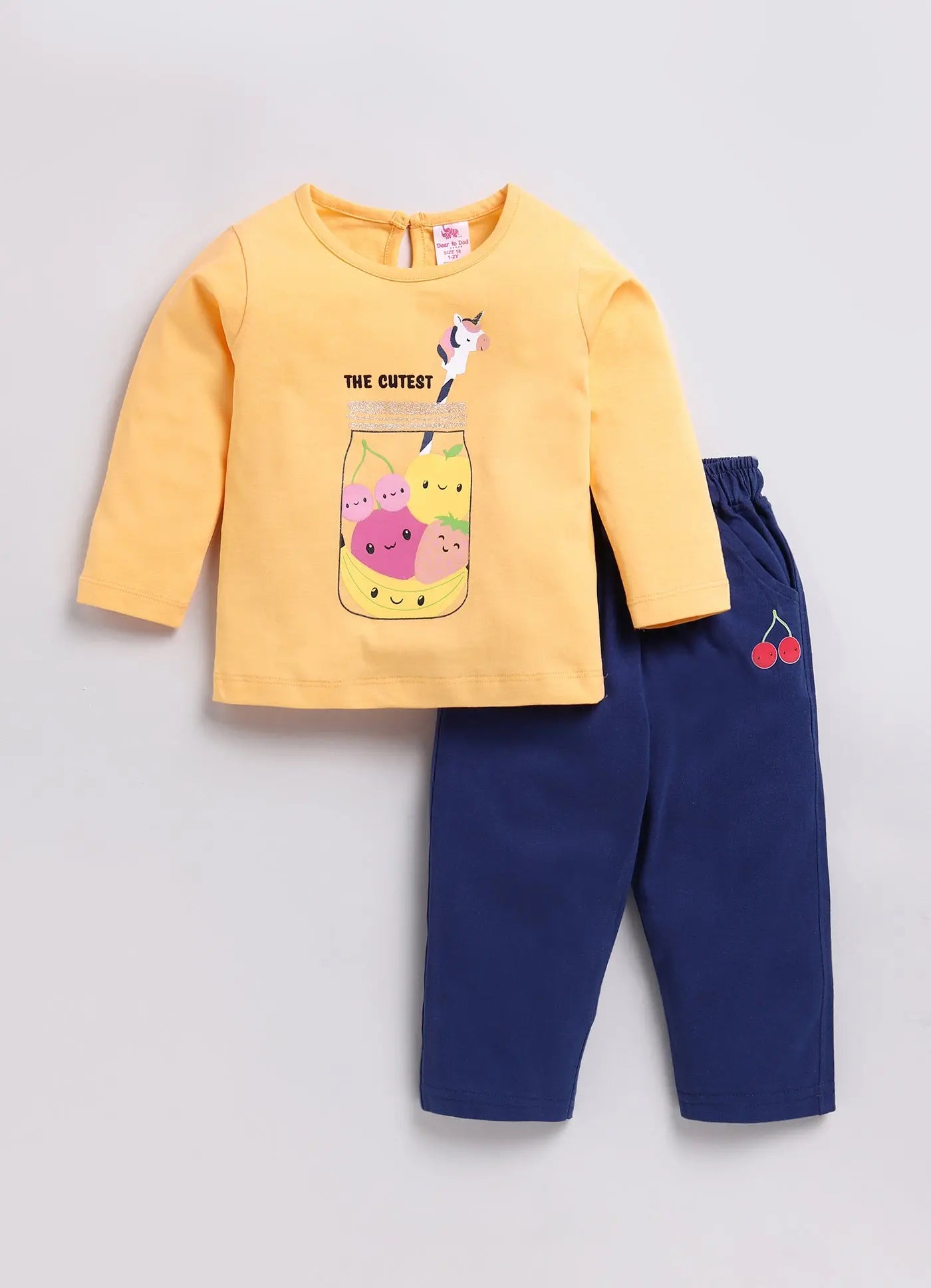 Cute Fruit Design Full Sleeve Set My Store