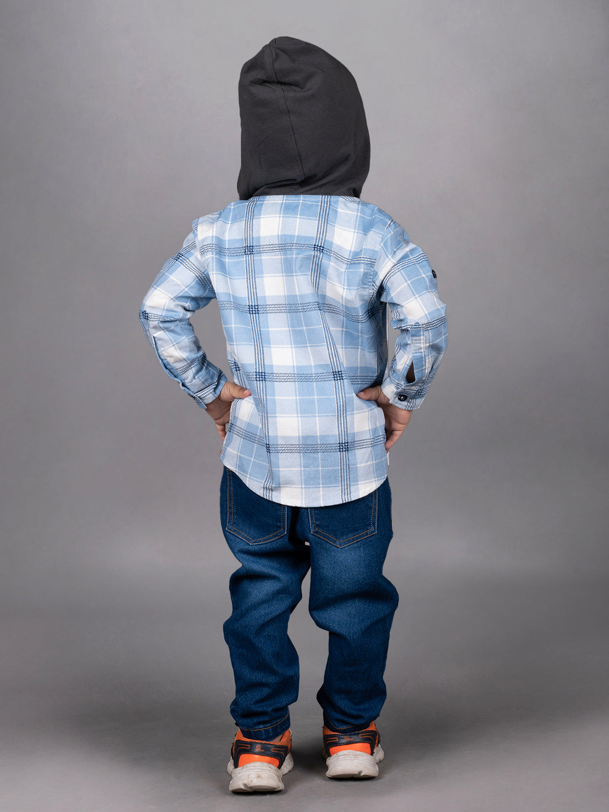 Boys Full Sleeve Three Pieces Hoodie Set with Denim Pant-TPS-F/S-119