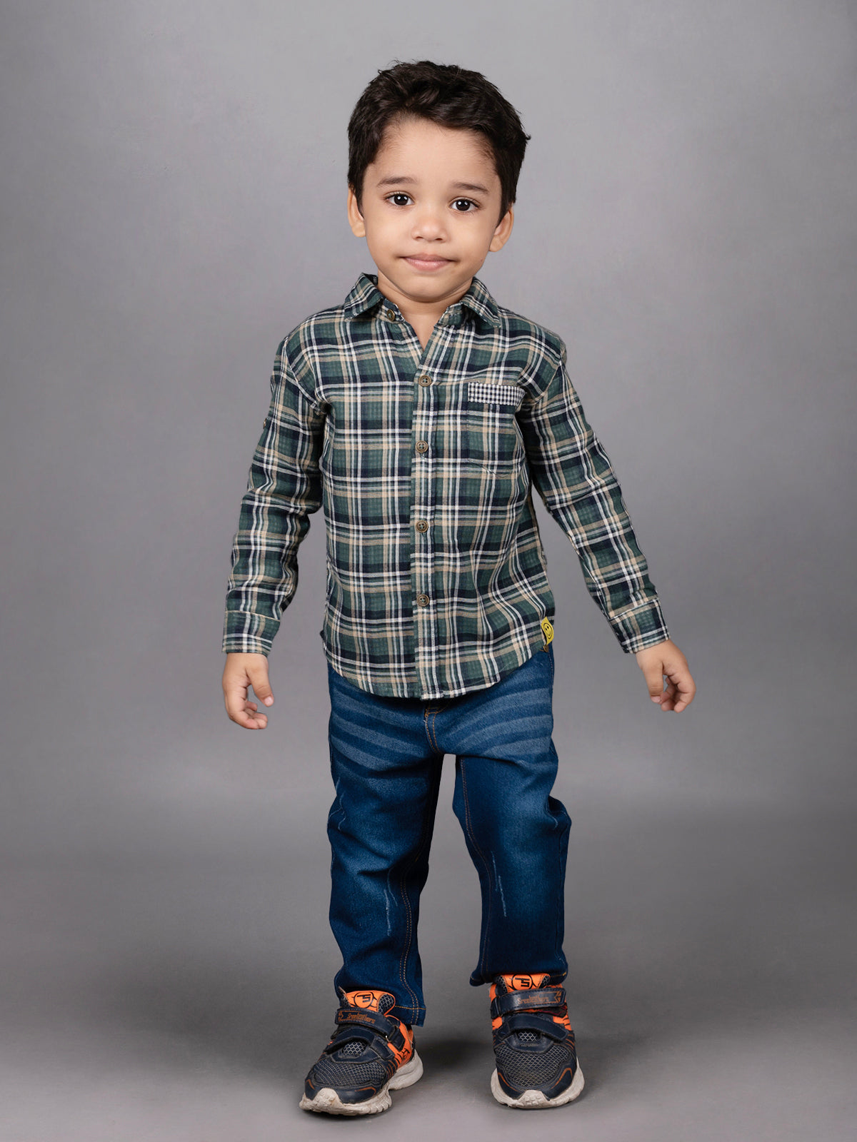 DTD Boys Full Sleeve Set with Denim Pant-B- F/S - 825