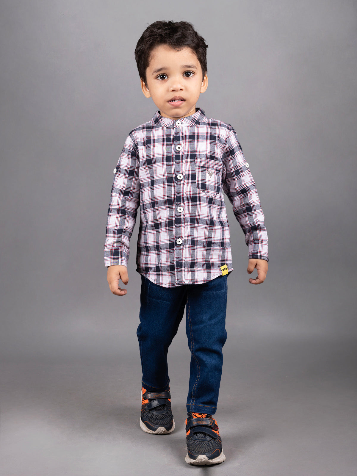 Boys Full Sleeve Set with Denim Pant-B-F/S-827