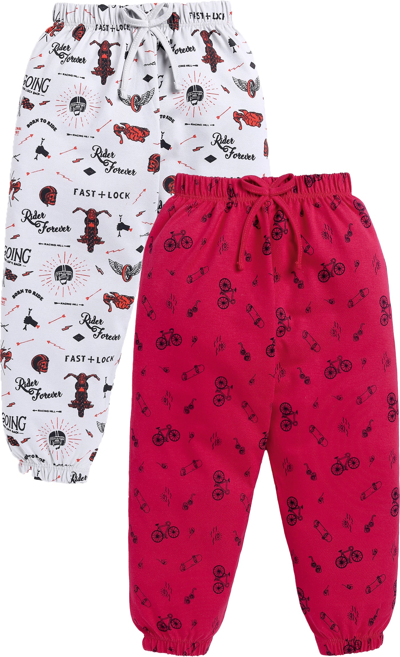 Pure Cotton Boys Pyjama Pack of 2 (R&W) OL-J-03/04