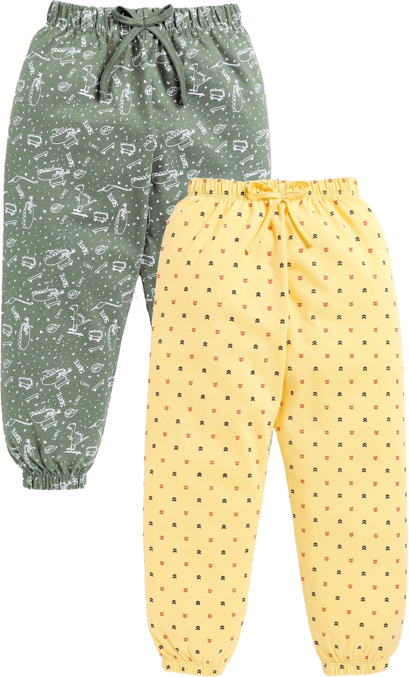 Pure Cotton Boys Pyjama Pack of 2 (G&Y) OL-J-09/10