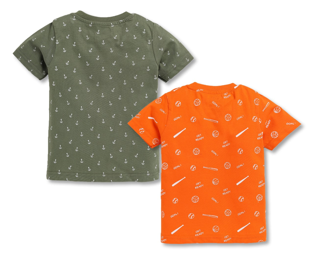 DTD All Over Print Half Sleeve T-Shirt for Boys-Pack of 2-BT-711A