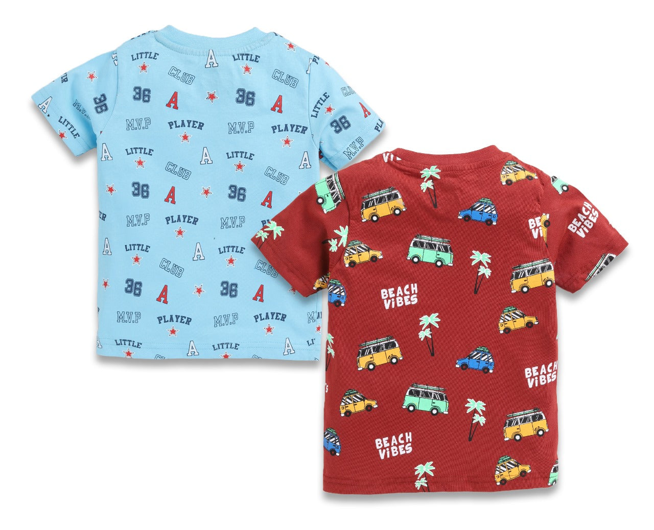 DTD All Over Print Half Sleeve T-shirt for Boys-Pack of 2-BT-711C